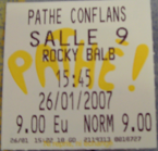 Ticket cine Rocky BALBOA