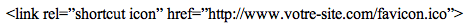 link rel shortcut icon