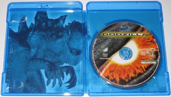 image de l'intérieure de la boite et du blu-ray Godzilla