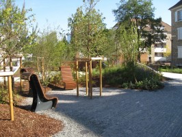 bancs de l'espace vert La Garenne-Colombes