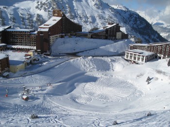 crop circle dans la neige