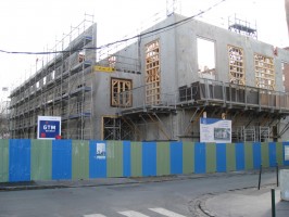 La futur Salle de Spectacles de la Garenne-Colombes depuis la rue Louis Jean