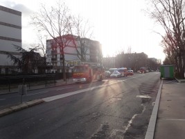 véhicules de pompiers avenue de Verdun